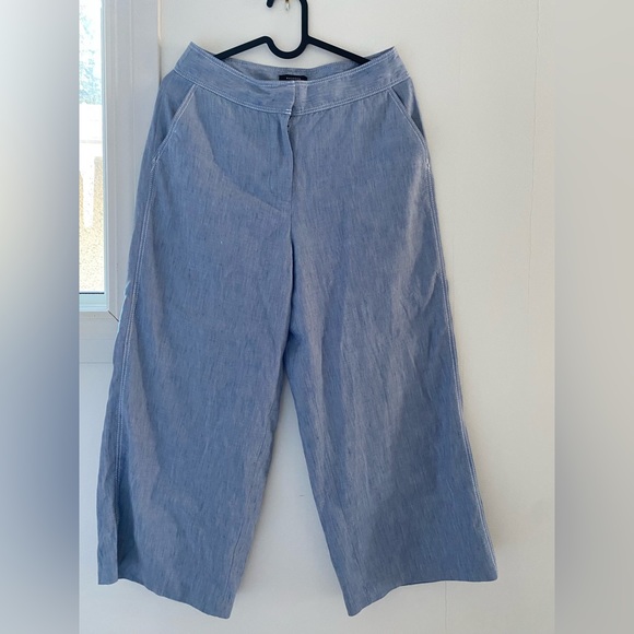 HALOGEN Linen Cropped Pants - Picture 3 of 6